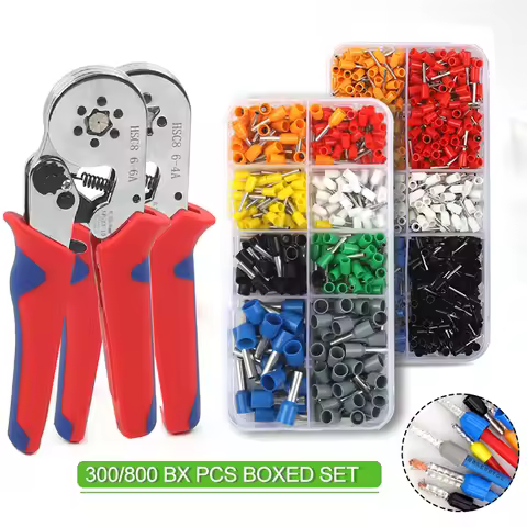 Boxed Insulated Clamp VE Tubular Terminal Sets Tube Terminal Kit Crimping Tools Ferrule Crimping Pli