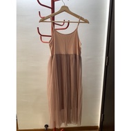 preloved dress chiffon 二手雪纺内搭连衣裙