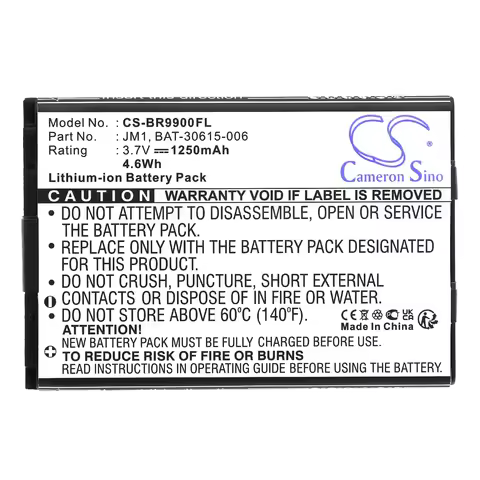 Li-ion Mobile, SmartPhone Battery for Blackberry, 3.7V, 1250mAh, Compatible Models: Bellagio, Dakota