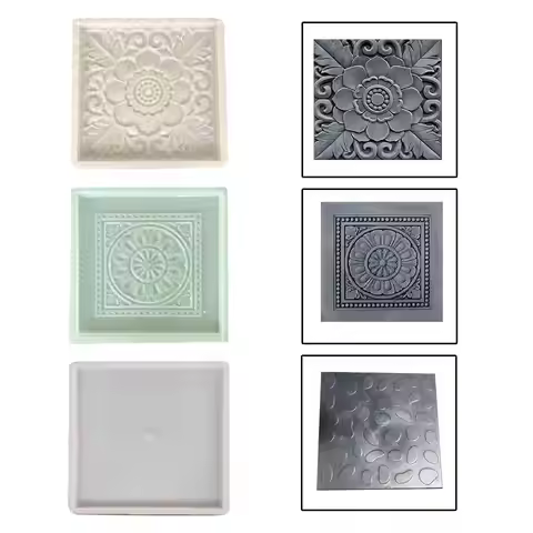 Brick Pattern Maker, Walkway Maker, Sidewalk Driveway 40x40cm Step Garden Paving