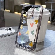 [KOREAN STYLE] Cute Mickey Mouse Case Aesthetic Transparent Case Compatible For Samsung A30S A36 A40