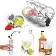 COOLSY Four Hole Ice Hockey Model Whiskey Vodka Round Ice Box Ice Hockey Spherical Ice Box Grinder I