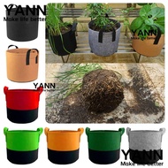 YANN ​​Planting Bag Set​​, Breathable 5 Gallon​​ Grow Bags​​, ​​Thick ​​Double Color​​ Fabric Vegeta