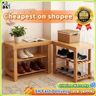 Shoe Rack Shoe Changing Bench Wooden Shoe Storage Chair Rack With Bench Stool Save Space