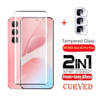 9H Curved Edge Tempered Glass for Infinix HOT 60 Pro Plus 60i 4G 5G 2025 Screen Protector for HOT60P