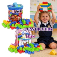 100Pcs Colorful Building Blocks Kids Big Size Bricks Educational Learning Toys For Toddlers Children