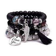 Gelang Tangan Etnik Bohemian Gaya Etnik Retro Gelang Manik-Manik Rumbai Bracelet Gelang Couple Pria 