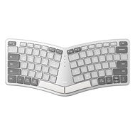 Jomaa &BOW Wireless ErgonomicSplit  Keyboard Rechargeable2.4G+Bluetooth+Wired Ergo Cordless USB Comp