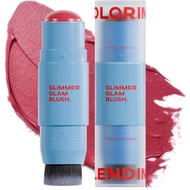 【Direct  from Japan】Gala Camille Glimmer Glam Blush (04 Rouge Ruby) - Creamy Natural Finish, Long-La