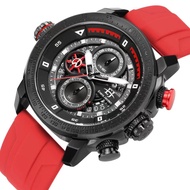 Evand Jayden EJ-9466 - Jam Tangan Pria Cronograp Tangal Aktif Strap Karet Tahan Air Original
