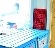 基督是我家之主 Cross/經文掛飾/壁貼/擺飾/禮品