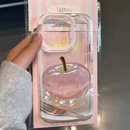 Cute 3D Crystal Apple Transparent TPU Xiaomi Phone Case Redmi  Phone Case