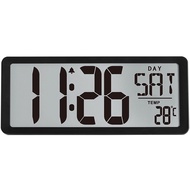 Large Digital Wall Clock Battery Operated Alarm Clock Living Room Office Decor 12/24H Desktop Day El