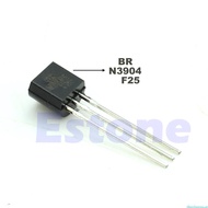 dingdongaa New 100Pcs New 2N3904 TO-92 NPN General Purpose Transistor