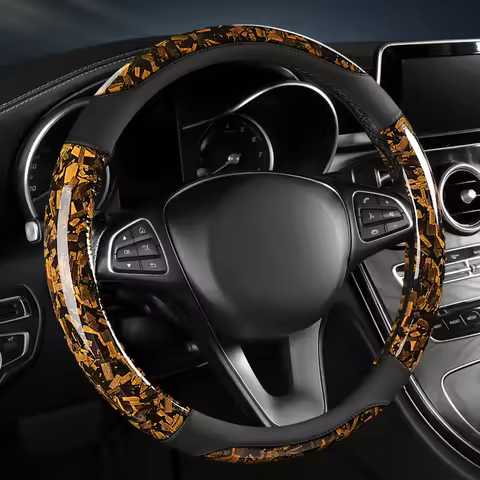 A leather car steering wheel cover for bmw e60 jaecoo j7 phev 2025 jaecoo j7 mg hs 2025 14.5-15 "37-