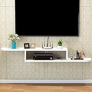 WANGPP Wall Mounted Floating TV Cabinet,Floating TV Stand Wall Mount Shelf Decorative,Media Console,Entertainment Center Cabinet Component,Floating Entertainment Unit for Living Room Bedroom