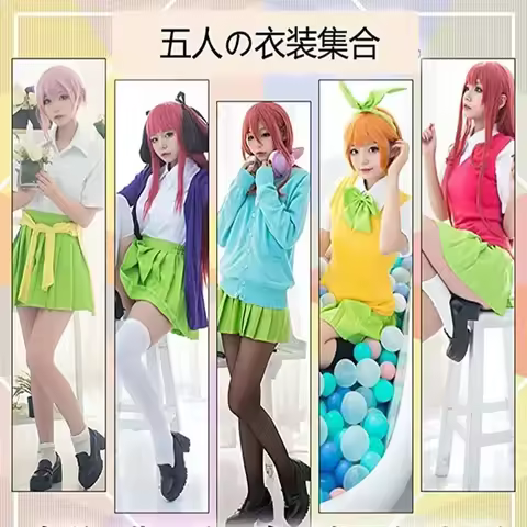 Anime The Quintessential Quintuplets Cosplay Costume Gotoubun No Hanayome Nakano Ichika Nino Miku Yo