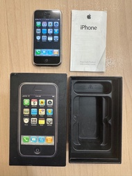 超罕有 古董 適合收藏家 經典 Apple iPhone 2G ios1.0 第一代 1st Gen 初代 8GB 連 盒 + 說明書 （更配置原初出廠 ios 1.0介面）蘋果 not LG/Sam