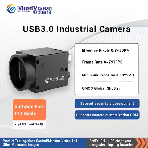 MV-SUA800C/M 8MP 45fps 2um 1/1.8'' CMOS Rolling Shutter HD Machine Vision USB3.0 Industrial Camera S
