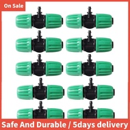 10 Pcs Barbed Tee 1/2 Inch Tubing (1/2Inch ID) 16mm to 1/4 Inch Irrigation Tube Anti-Drop Fitting (F