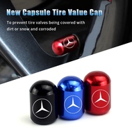 4PCS Metal Car Wheel Parts Air Covers Tire Valve Caps Accessories for Mercedes Benz W210 W203 W204 W202 W176 W166 W124 W211