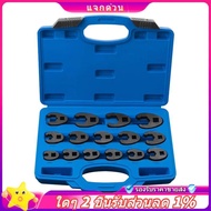 In stock-15pcs 8-24mm Crow Foot Open End Wrench 1/2 3/8 Inch Drive Spanner Multifunctional Crowfoot 