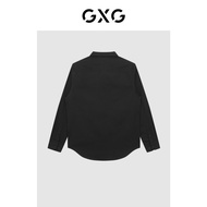[Men's Fashion] Spring-Autumn Black Embroidered Formal Shirt - GXG Collection