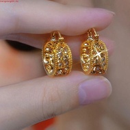 Emas 916 Subang / Emas 916 Anting-anting / Diamond Hoop Earringsgold 916
