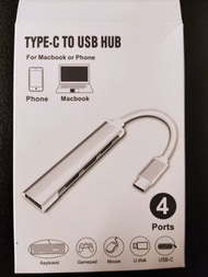 全新 4 in 1 USB C 轉 USB , Type-C 轉 USB 2.0 , 3.0 Type-C分線器 Type-C分插器