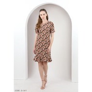 AMILA Dress VE-D1611 by VERONIQA Peach Skin Short Sleeve IGPU25-9