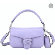 COACH Pillow Tabby 18 納帕羊皮手提/斜背腋下枕頭包(淺紫色)