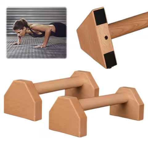 Wooden Push-up Stand Push-up Bar Non Slip Push Ups Rack Heavy Duty Push Up Grip Handle Push-up Brack