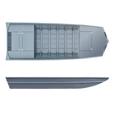 -Painted Speed 18 ft 12ft Jon Boat Flat Hull Bottom All Welded Aluminum Jon Boat 14ft