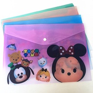 READY STOCK : Stationery Storage Folder File Folder Waterproof Zipper File Pvc Bag Cartoon/Anime des