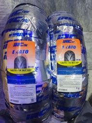 Irc Exato Tire size 14 120/70 140/70 Free 2pito 2sealant For Yamaha Aerox set made in indonesia tubeless Good for wet &amp; dry season quality product and durable for other concern send us message thanks