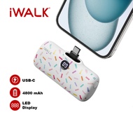 iWalk LinkPod Pattern Mini Powerbank 4800mAh Portable Powerbank Type C 20W PD Fast Charging Power ba