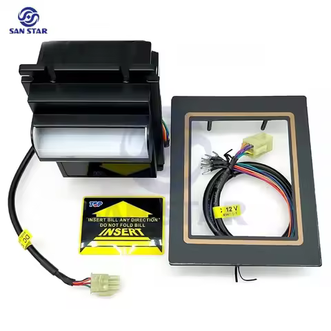 TOP TB74 TB77 Bill Acceptor Without Storage Boxes DC12V Pulse Signal Tablero Arcade Game Vending Mac