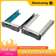 【big-discount】 2PCS New 651314-001 For HPE DL388 DL380 DL360 DL320 DL160 Gen10/9/8 3.5'' SAS SATA Ha