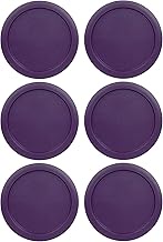 Replacement Lid for Pyrex 5" Storage Plastic Cover 2 Cup Bowl 7200-PC Purple (6-Pack)