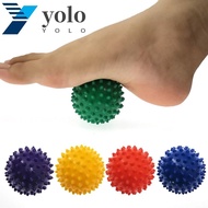 YOLO Massage Ball Portable Strength Recovery Muscle Relaxation Hedgehog Ball Foot Roller Foot Massager Exercise Ball Gym Yoga Equipment Fasciitis Spiked Massage Ball