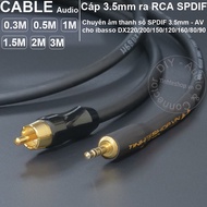 3.5 wire to coaxial S/PDIF plug for DAC iBasso DX220 DX200 DX150 DX120 DX160 DX80 DX90 - 3.5mm to CO
