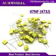 20PCS Correction Capacitor 47NF 473J 100V 5mm Polypropylene Safety Plastic Film Capacitor New origin