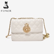 Foxer wanita beg kulit asli Cross Body & beg sandang s chain beg sandang beg bola sepak untuk wanita