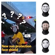 Funny Headgear Mask Prank Face Mask Funny Face Costume Prank Headgear Mesh Face Mask