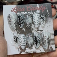 Bubble Y2k effect nails handmade nails by lisa candy nails press on nails