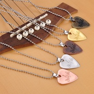 Guitar Pick Necklace Zinc Alloy Pick Necklace Accessory Pendant Can Play Guitar