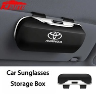 Toyota Avanza Car Sun Visor Sunglasses Holder Press Switch Eyeglasses Storage Box Soft Lining Scratc