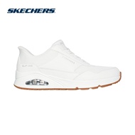 Skechers สเก็ตเชอร์ส รองเท้าผู้ชาย Men Slip-Ins Street Uno Banksia Shoes - 183022-WHT Air-Cooled Mem