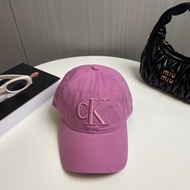 CalvinKlein444 Pink Embroidered CK Baseball Cap Casual Style