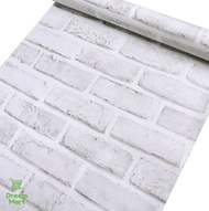 45cm x 10meters Self-Adhesive Brick Wallpaper Backsplash Tiles Walll Sticker